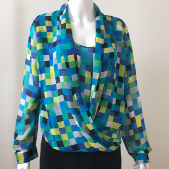 pixel designed print, sheer fabrics - Picture 1 of 5